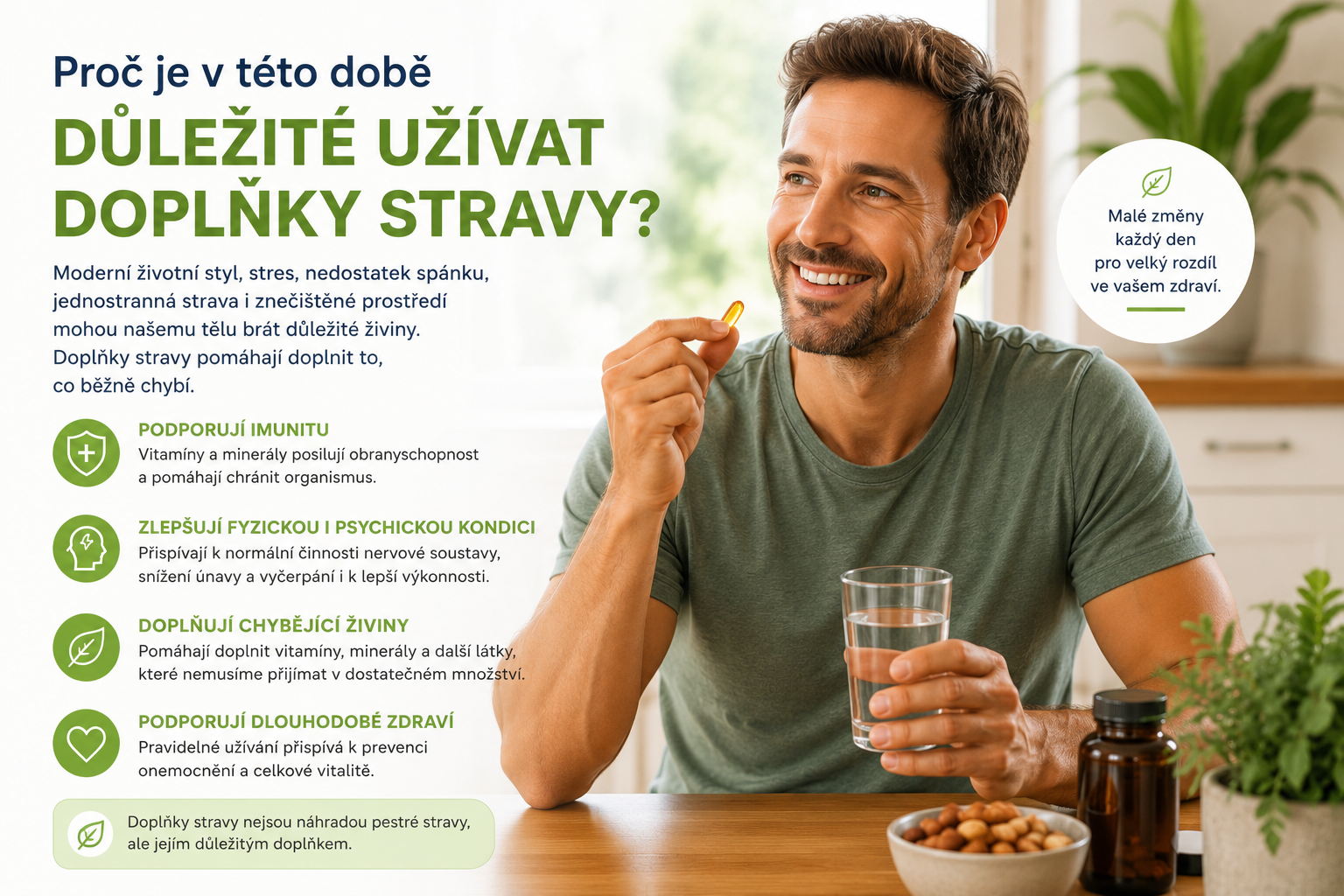 Proc je dulezite brat doplnky stravy
